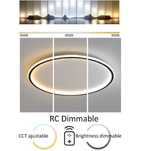 Lampa sufitowa nowoczesna LED sterowana pilotem