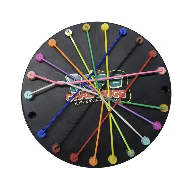 Дитяча настільна гра, шнурівка-головоломка, логічна гра на моторику