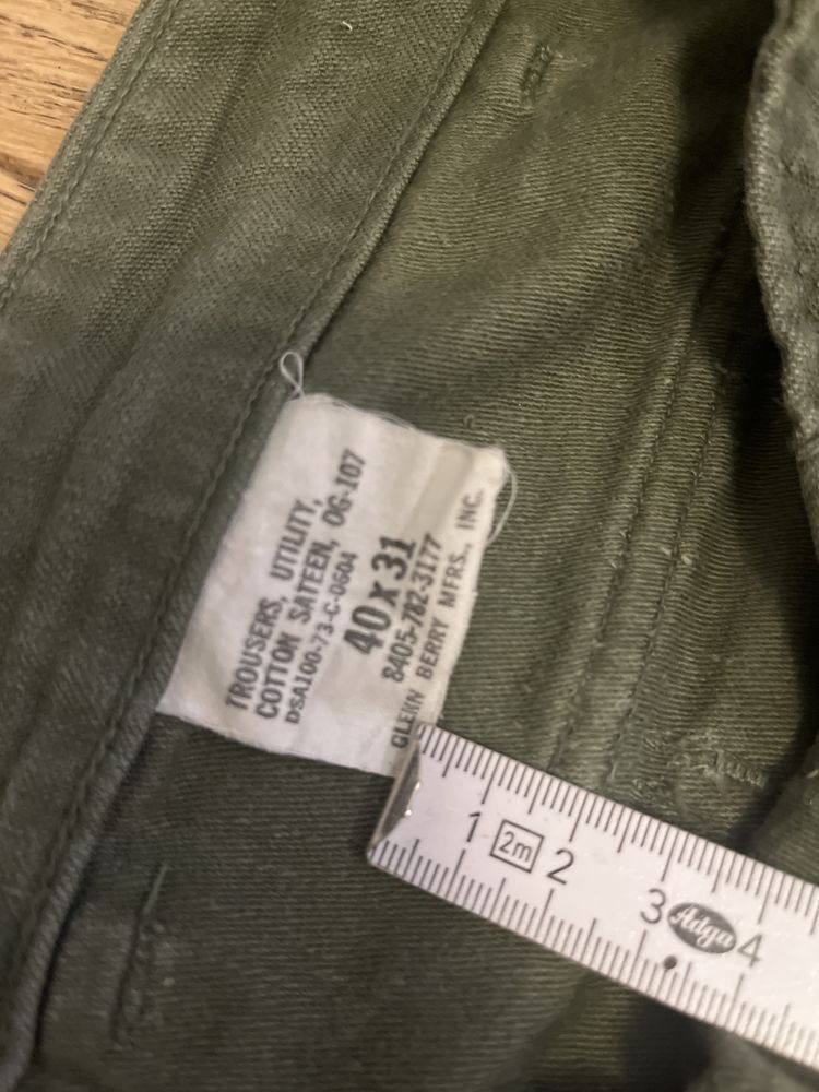 Spodniu us army nam era utility uniform DSA 73