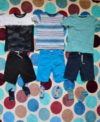 Літні  костюми (шорти+футболки) для хлопчика на вік 6-7 років, до 128