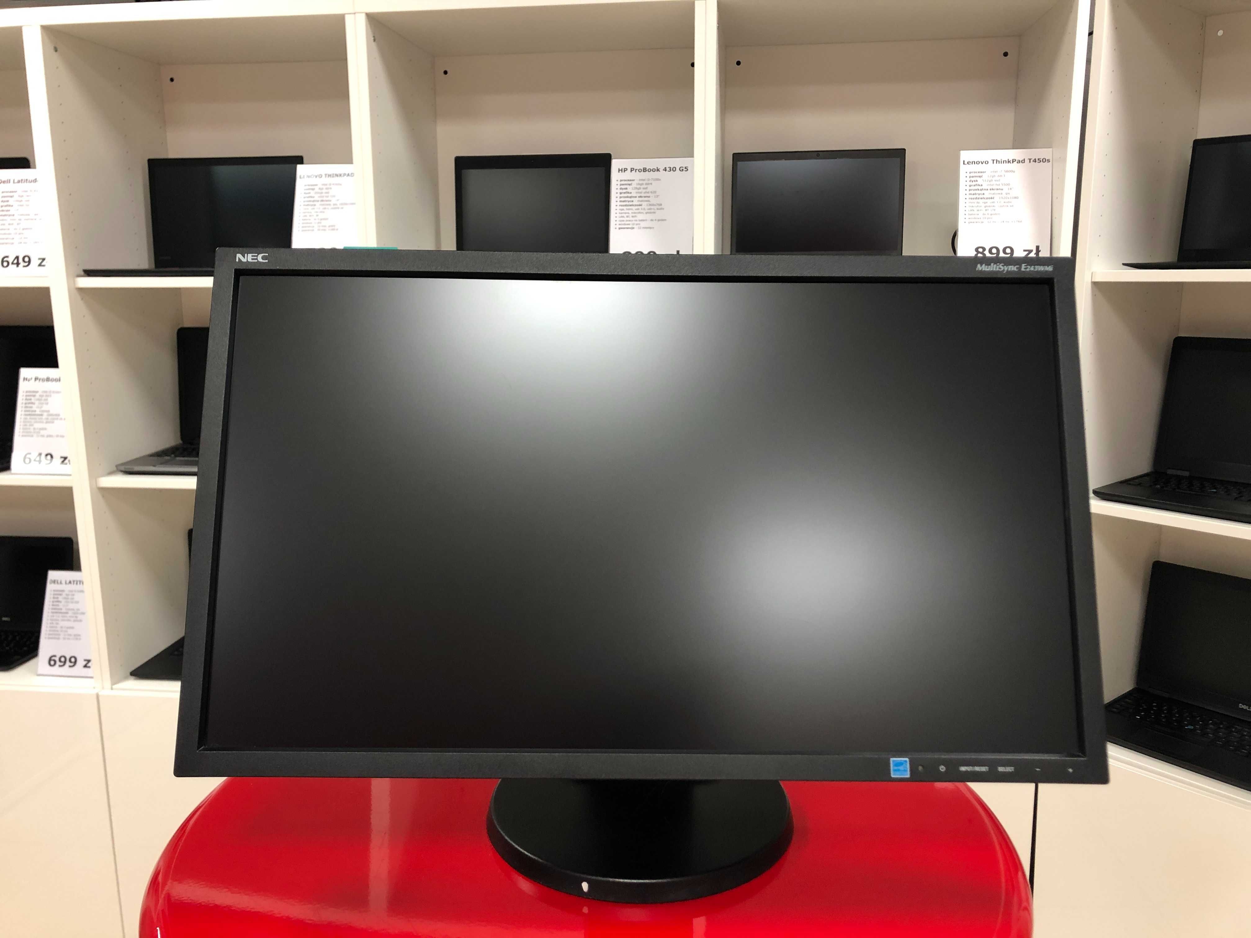 Monitor NEC EA243WMi 24" 1920x1080 IPS VGA DVI DisplayPort FV23% GW