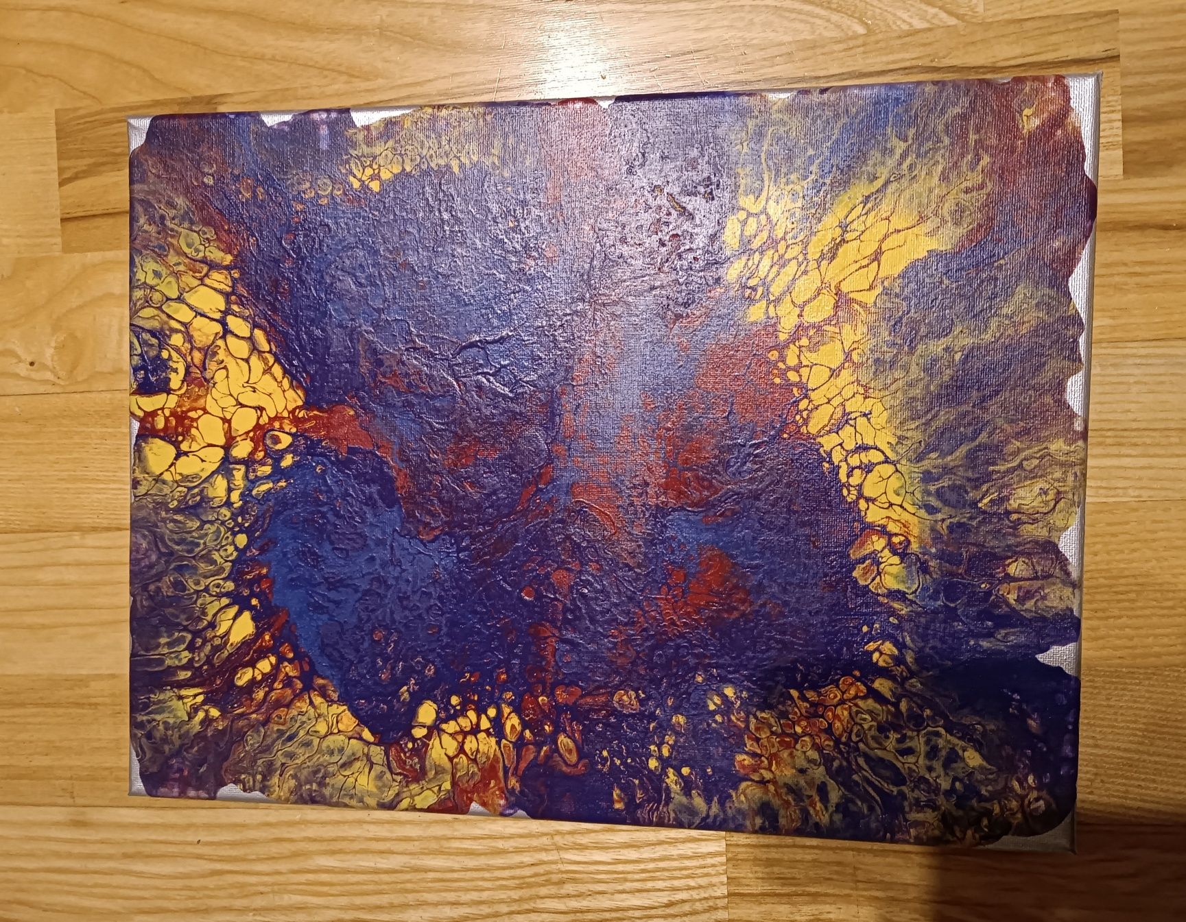 Obraz akrylowy pouring 30x40 cm