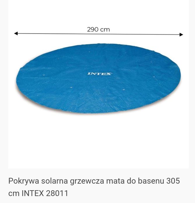 Pokrywa solarna INTEX 28011