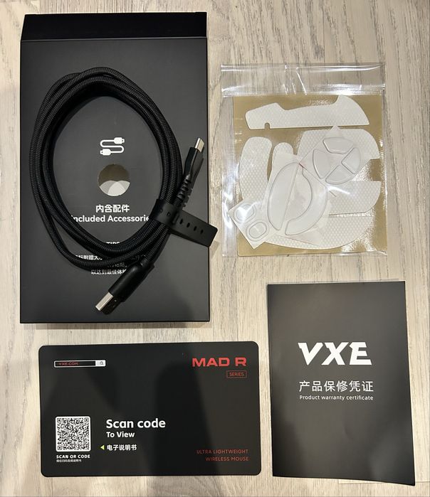 Миша Vxe mad R+ 8K 36г. paw 3395 Omron optical
