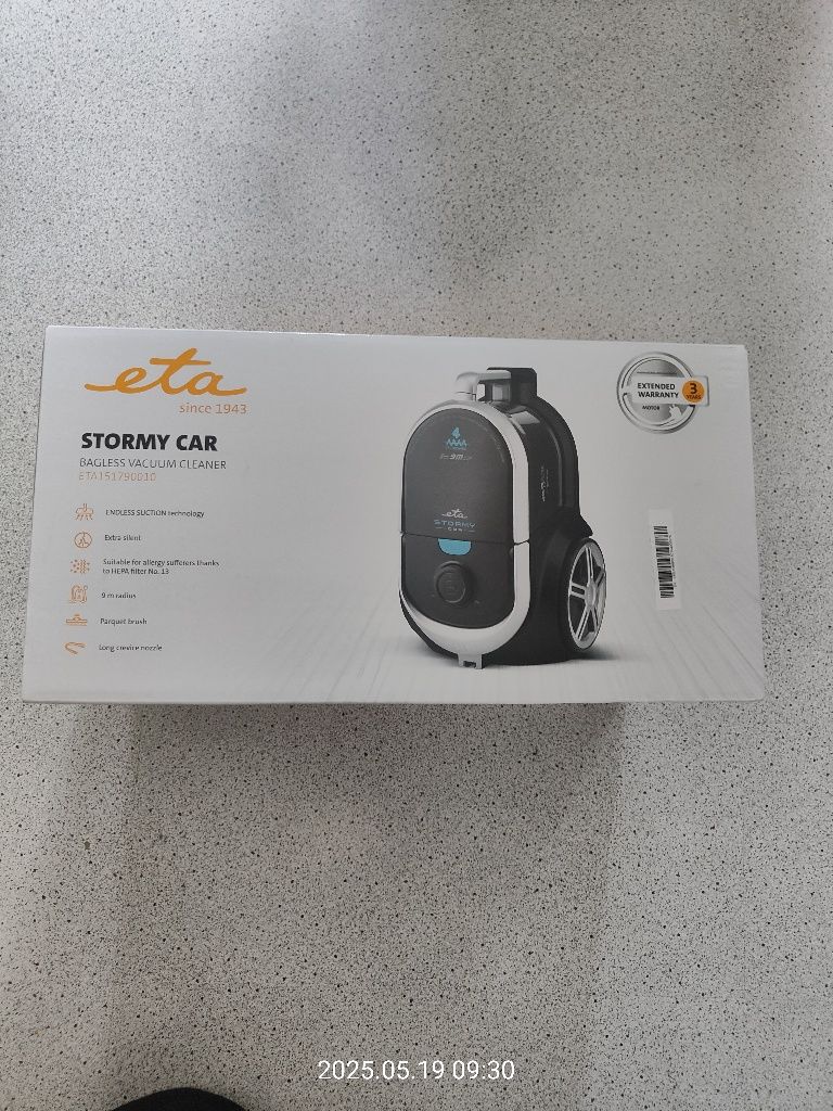 Odkurzacz bezworkowy ETA STORMY CAR  ETA151.790.010