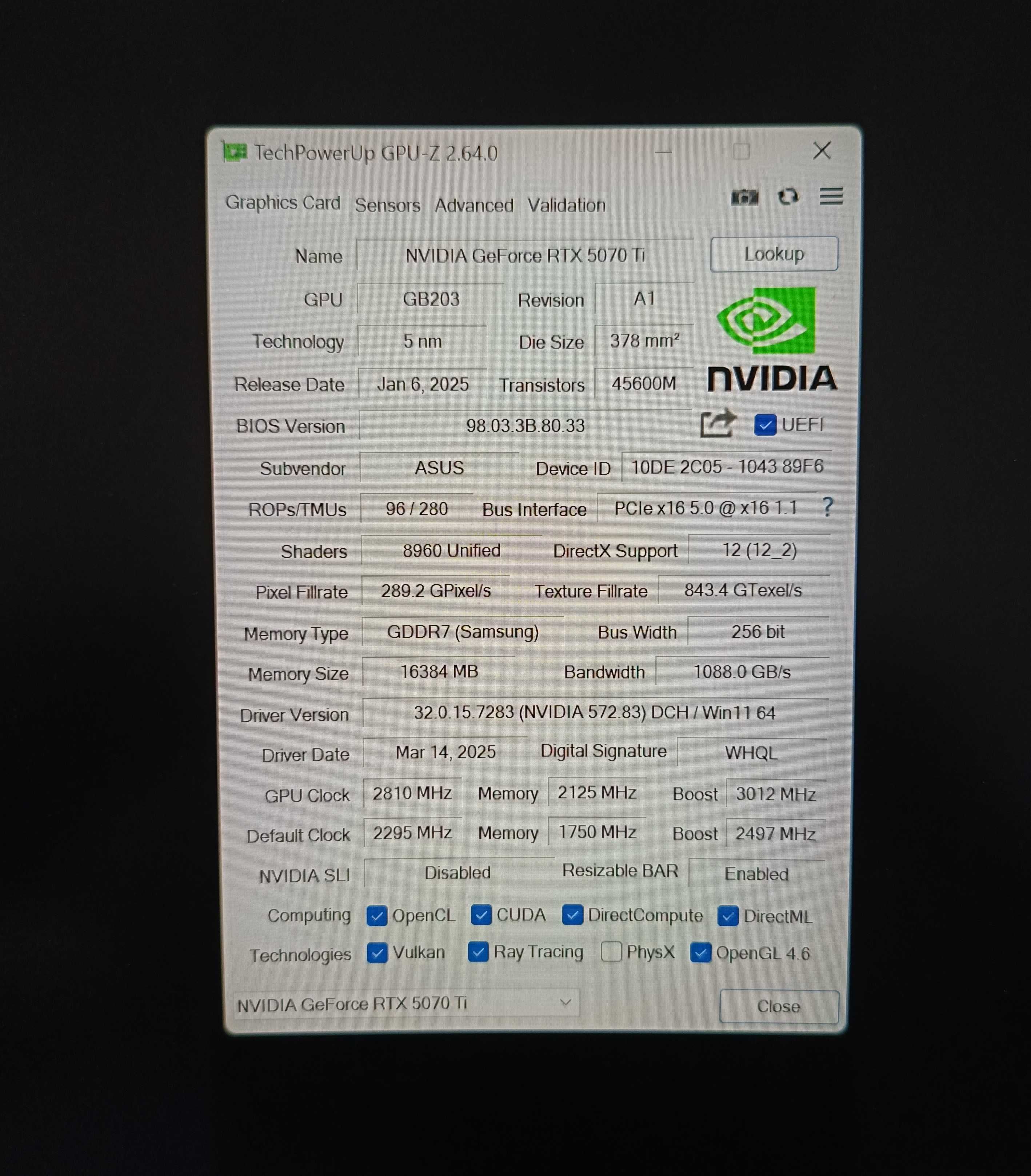ASUS GeForce RTX 5070Ti Prime OC 16GB GDDR7 DLSS4