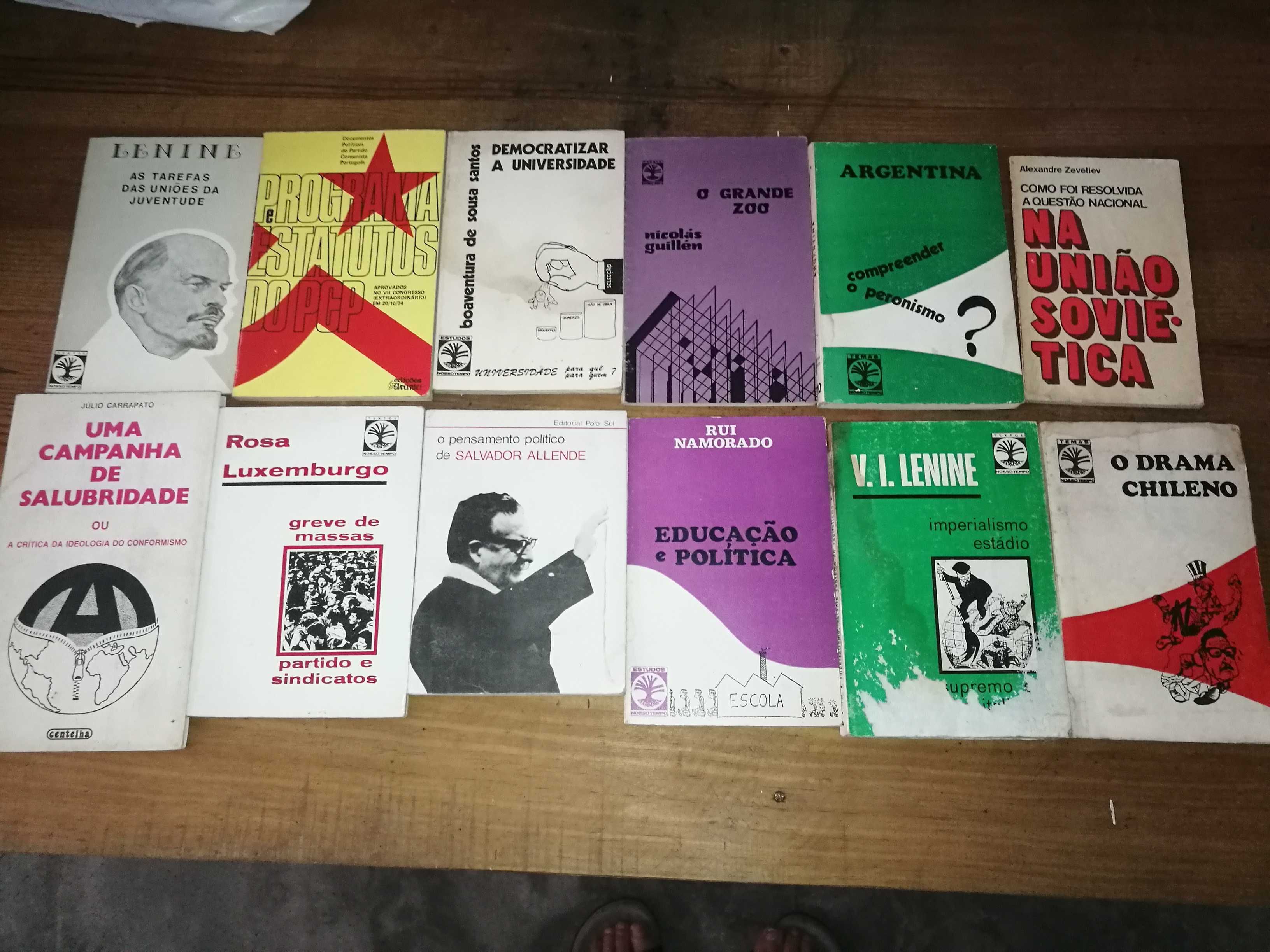 Livros Políticos a 6,50 cada unidade