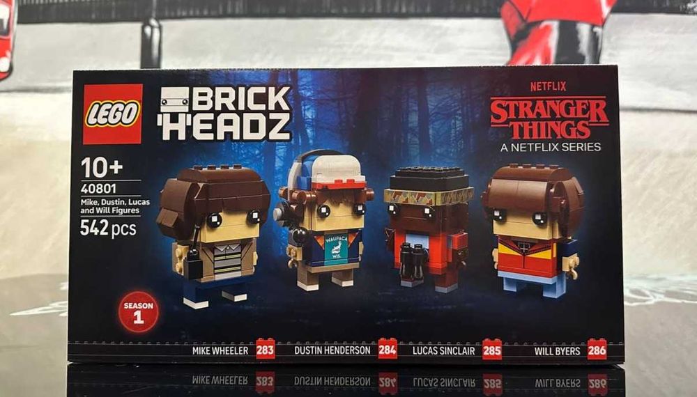 Конструктор LEGO Brick Headz 40801 Фігурки Майка Дастіна Лукаса й Віла
