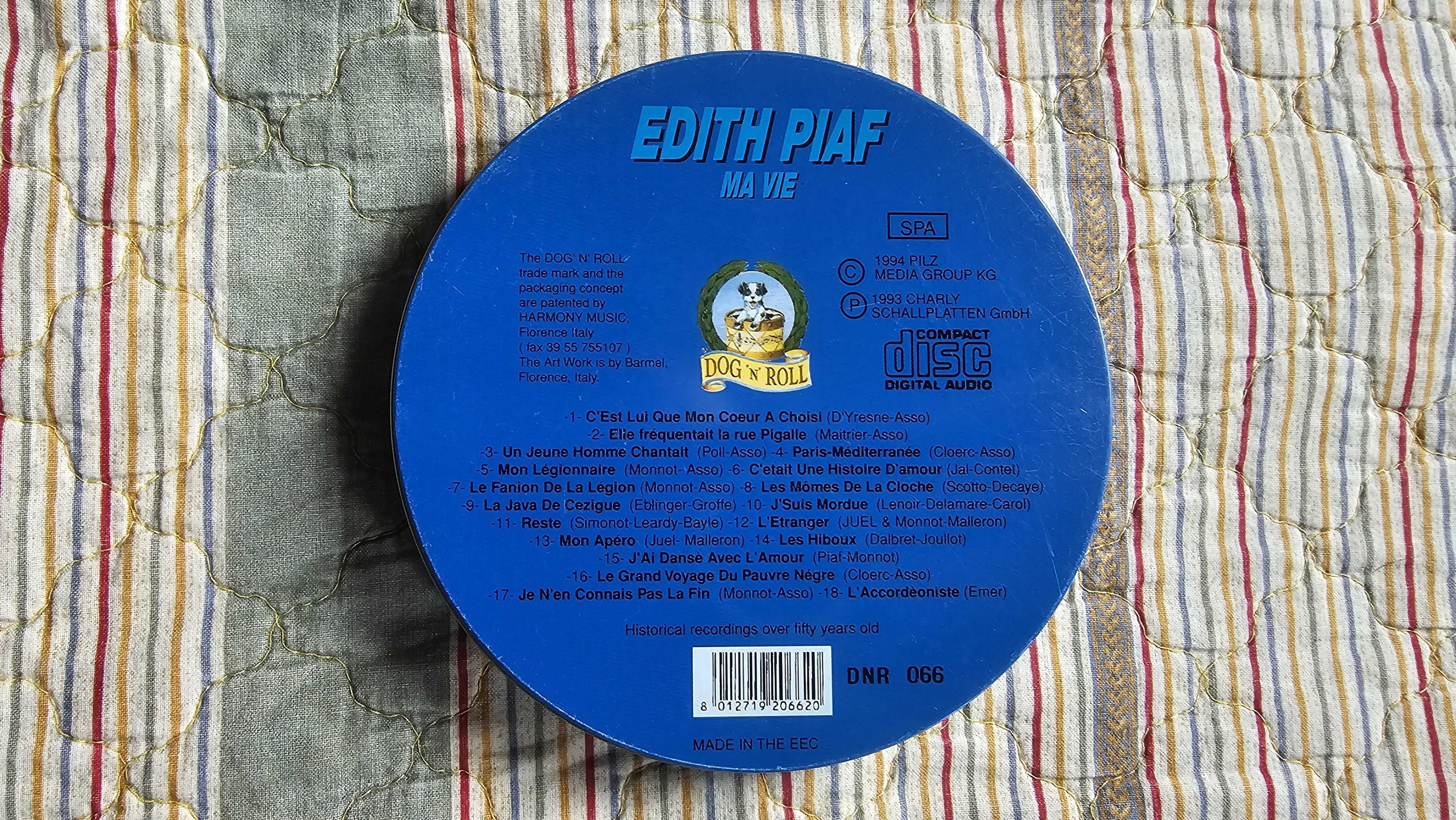 CD Edith Piaf - Ma Vie puszka Dog'n'Roll 1994