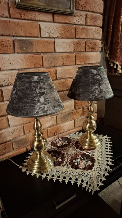 Abażury welurowe komplet 2 szt.