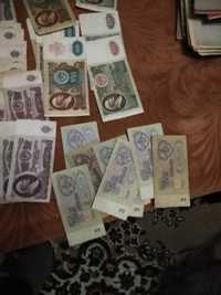 Советские бумажные банкноты.