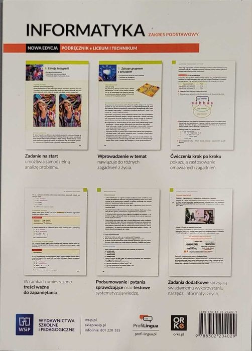 Podręcznik INFORMATYKA 1 Nowa Edycja WSiP