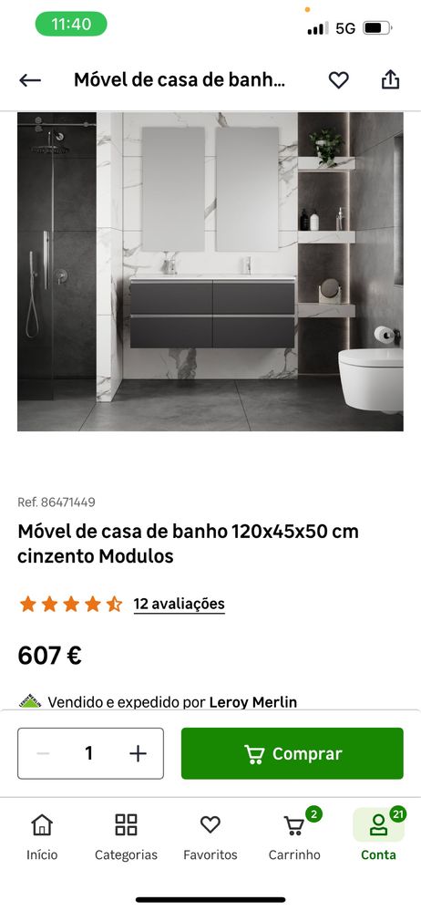 Movel Novo com Lavatorio 60cm Suspenso