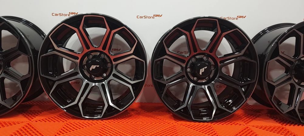 Jante Japan Racing JRX11 18x9 ET25 6x139.7 / 6x114.3 Black Machined w/