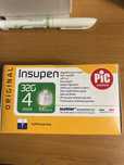 Голки Insupen 4 mm для інсуліновоі щприцручки