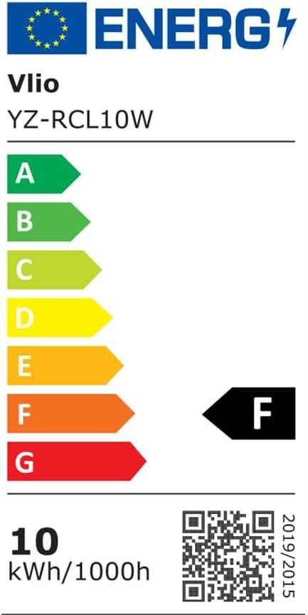 Reflektory wpuszczane Vlio LED 230V, 10W, ciepła biel, 10szt-312