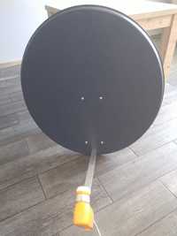 Zestaw antena satelitarna czasza 80cm satelita konwerter uchwyt