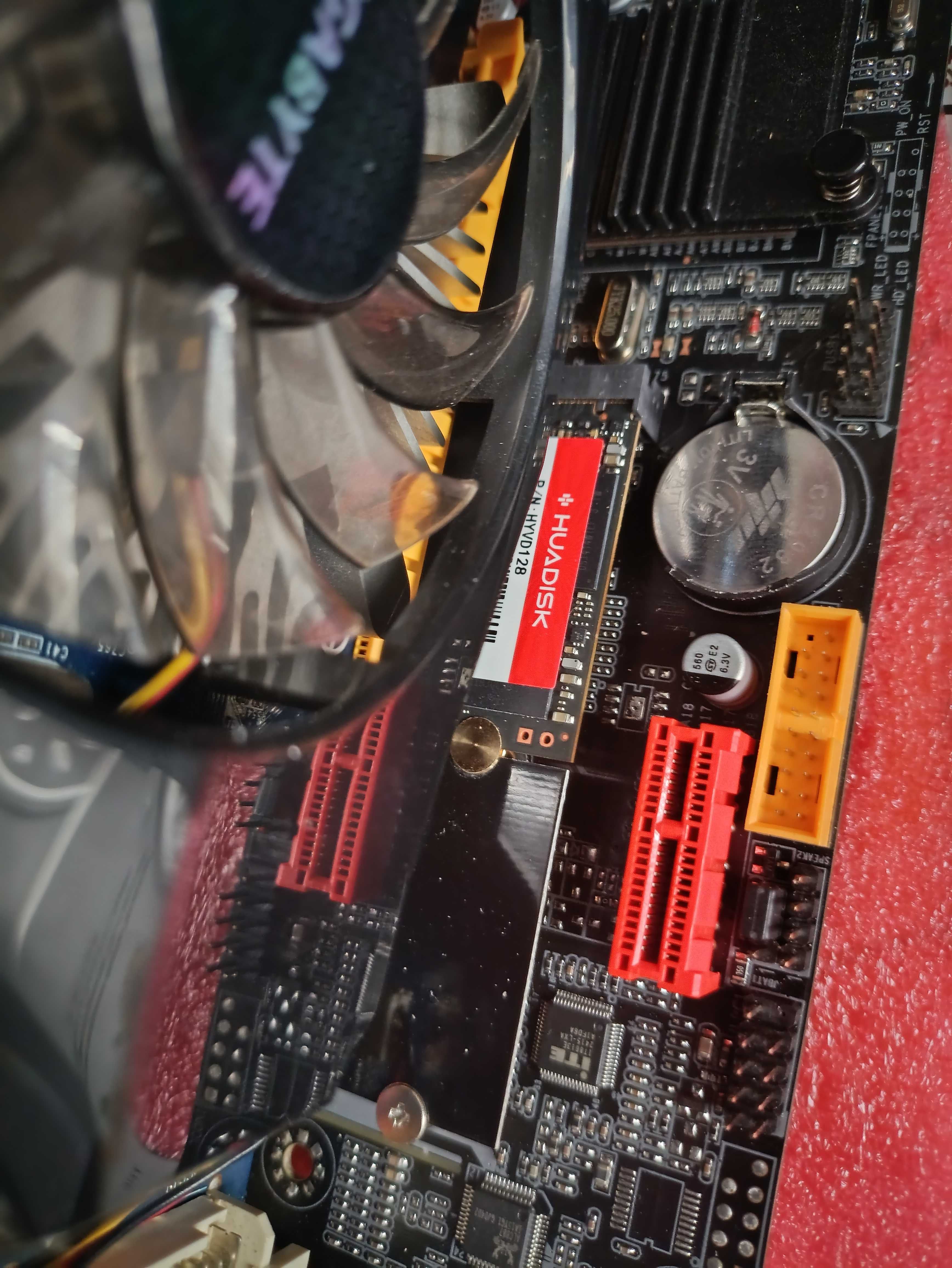 Комплект для пк ,плата,процессор, память  +Windows 11 на М2 NVMe диске