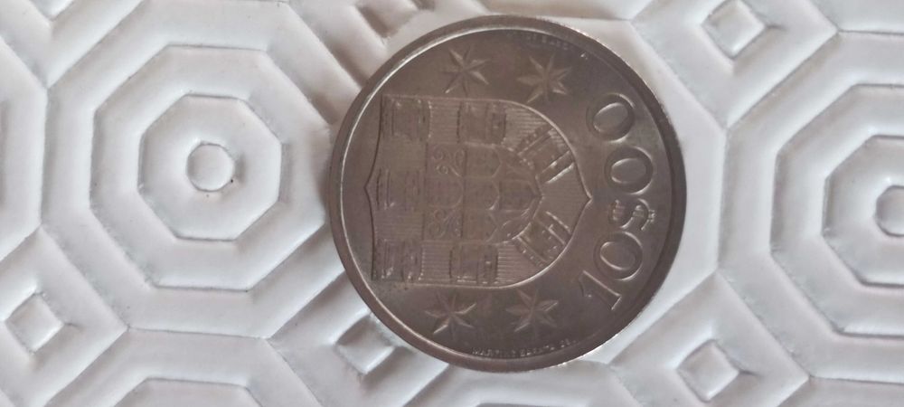 Moedas de 10$00 escudos-Cupro Níquel