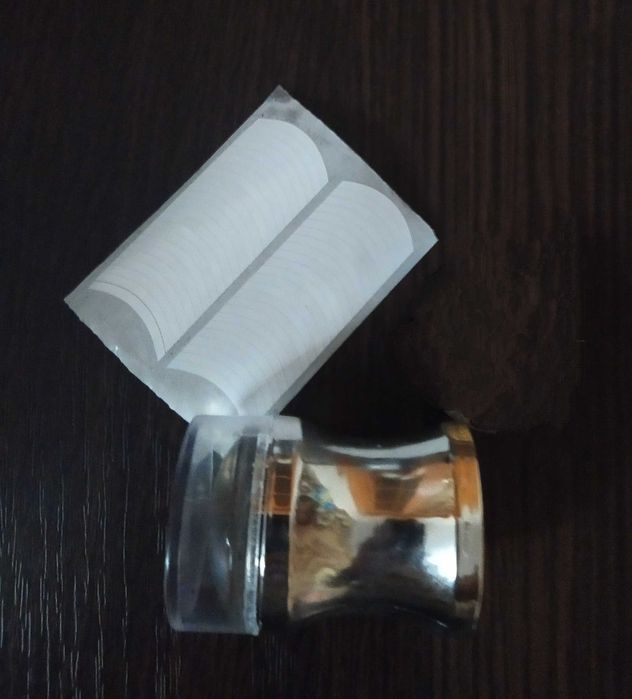 Стемпинг штамп для дизайну нігтів з 2-ма шкребками