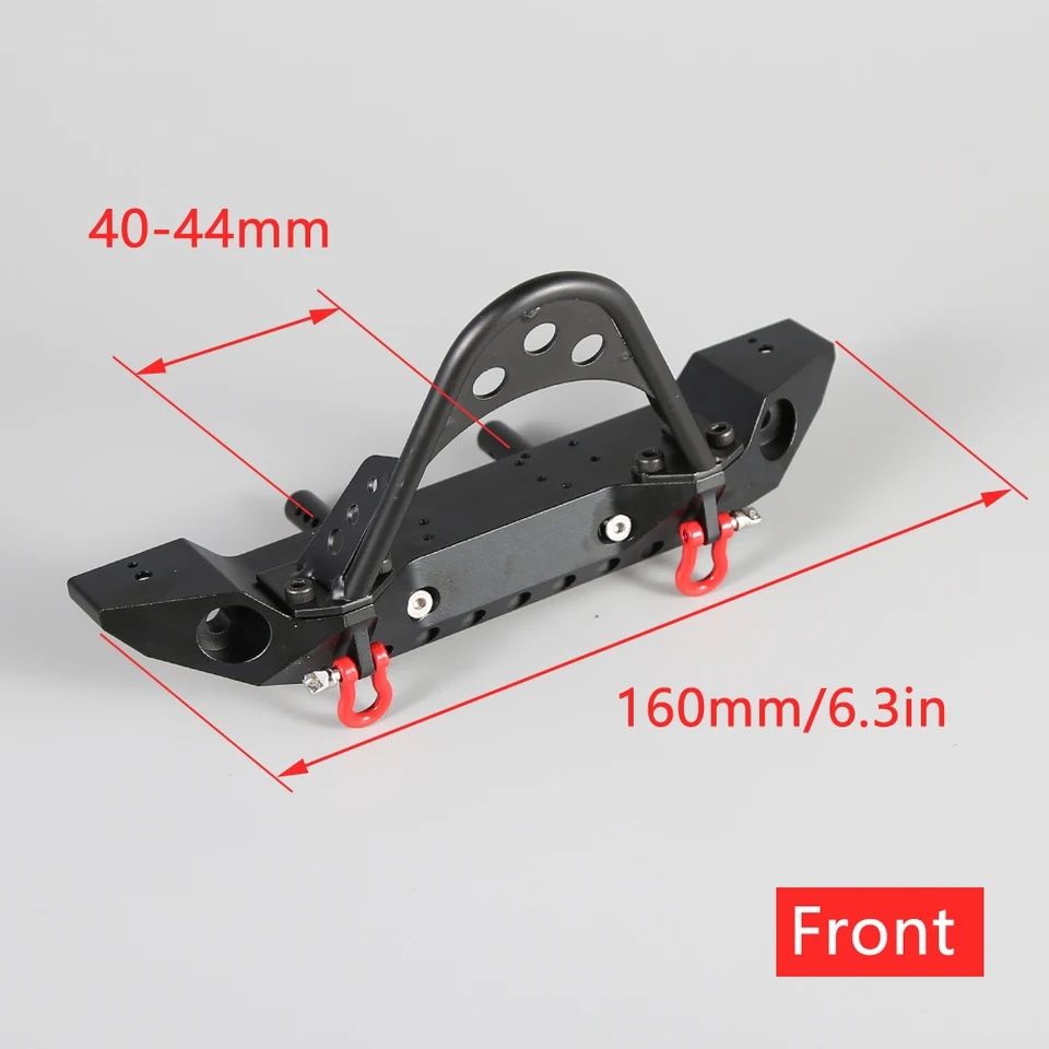 Metalowy przedni zderzak do modelu rc 1:10 TRX SCX AMEWI REELY FMS HPI