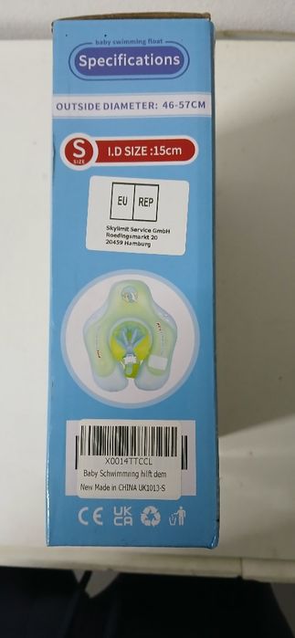 Flutuador para bebé