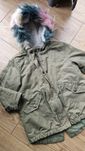 Kurtka Parka 104 4 lata Next khaki kaptur