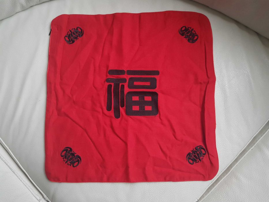 Fronhas de Almofada Símbolos Chineses da Sorte 福 祿 壽