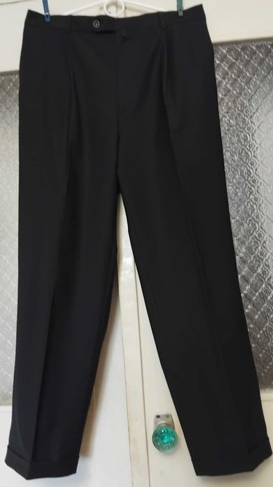 Брюки мужские классические черные шерсть Pierre Cardin p.52 Германия