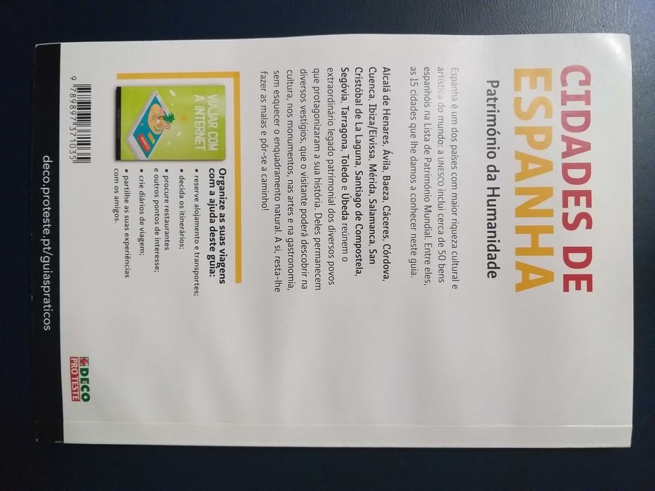 Livro "Cidades de Espanha - Património Humanidade" Deco Proteste Novo