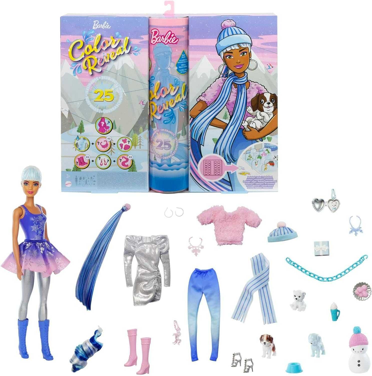 Barbie Color Reveal Advent Calendar Адвент-календарь Барби Барбі