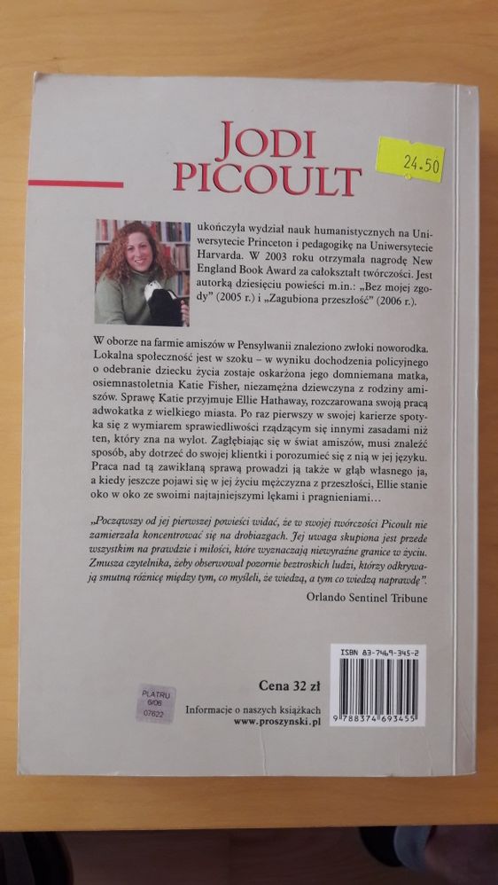 "Świadectwo prawdy". Jodi Picoult
