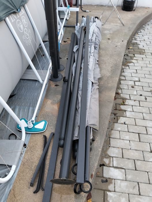 Pérgola desmanchada e amolada