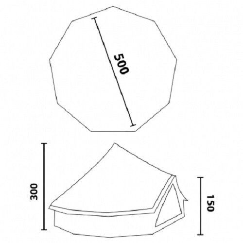 TENDA Tipo Tipi com pavimento Para até 10 PEssoas