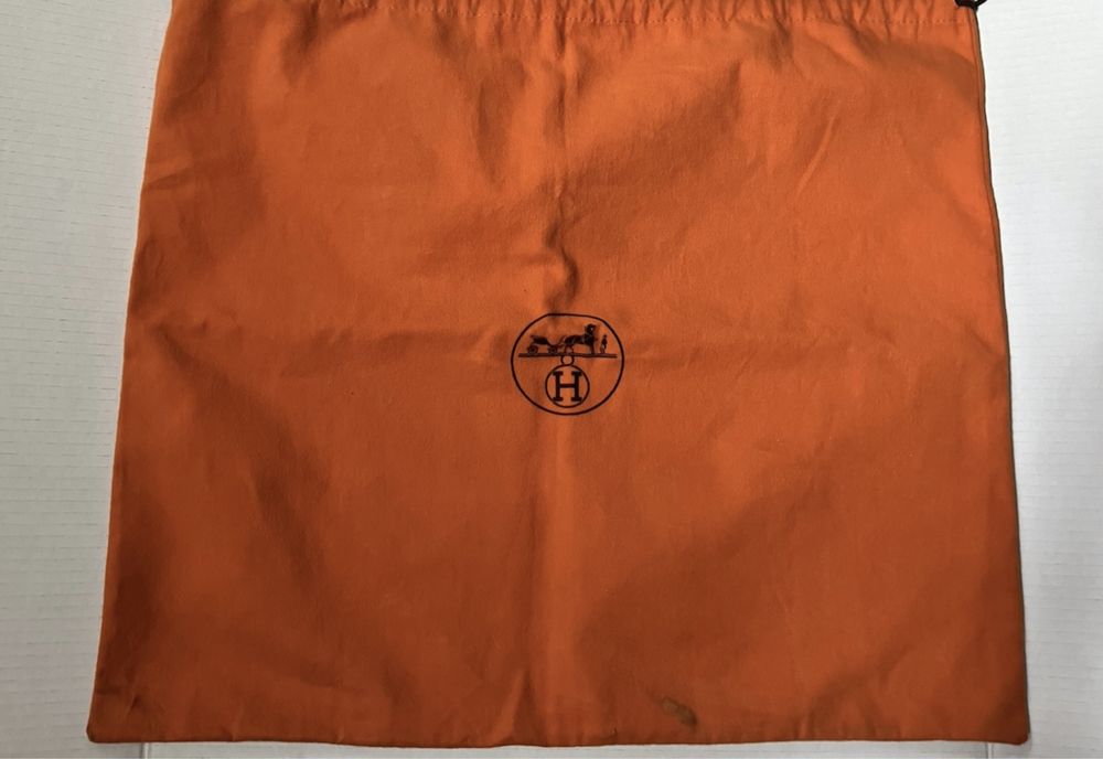 Оригинальный фирменный мешок-пыльник Hermes для сумки или обуви
