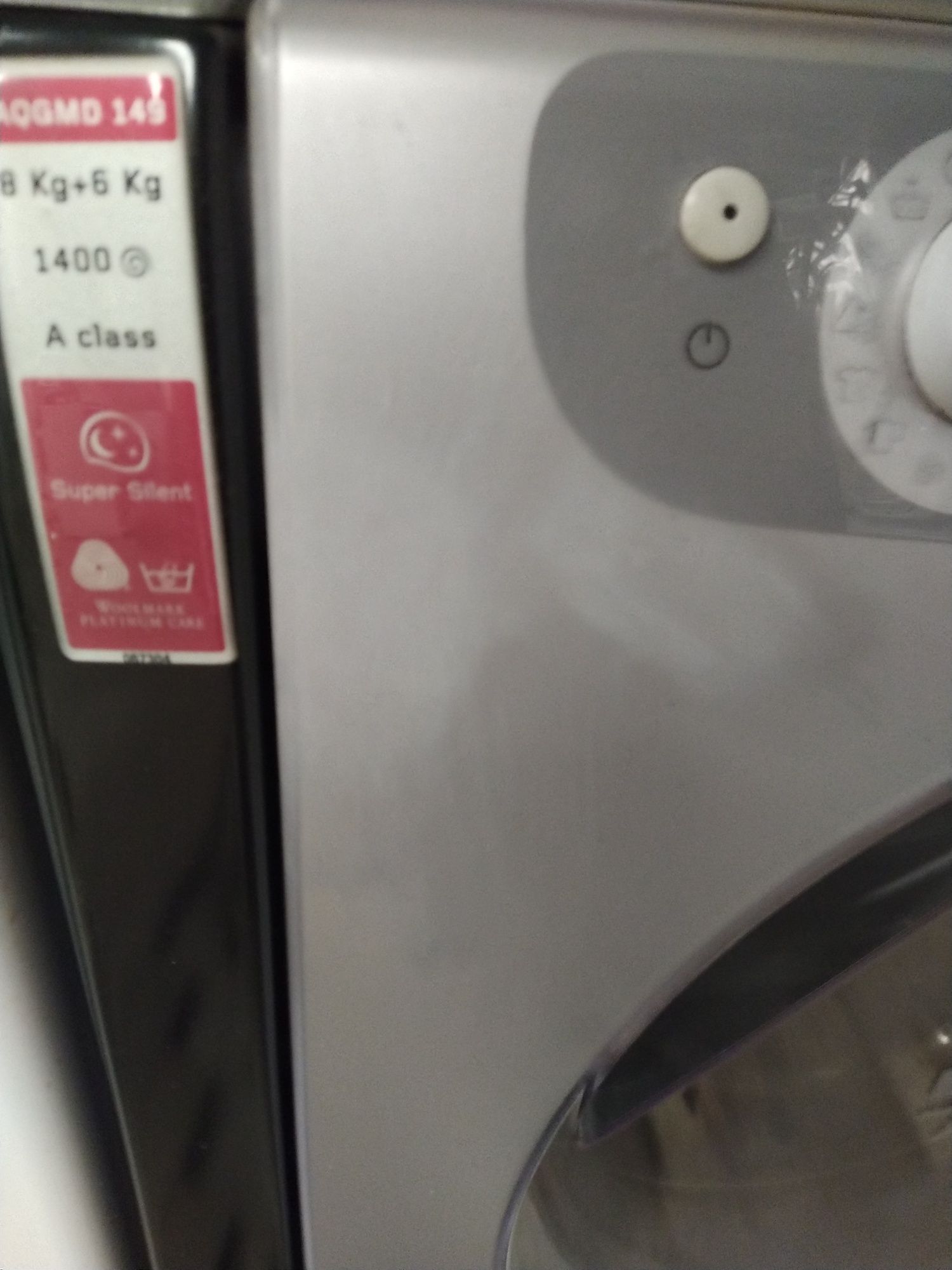 Entrega garantia máquina de lavar roupa e secar Ariston hotpoint 8+6