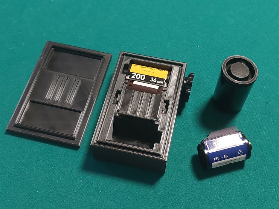 Caixa corte filme 35 para minox e/ou 16mm
