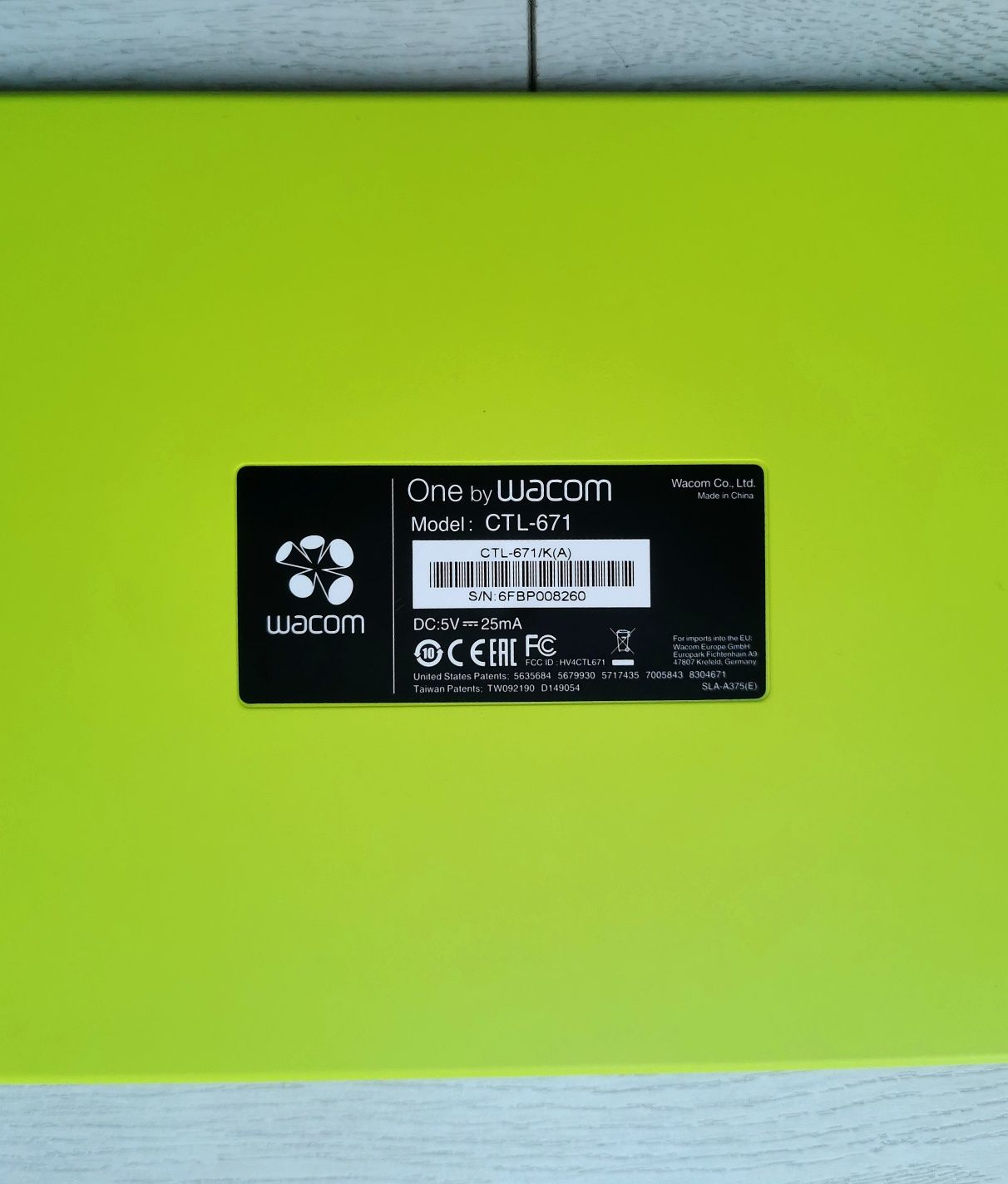 Tablet graficzny Wacom Bamboo One M model CTL 671