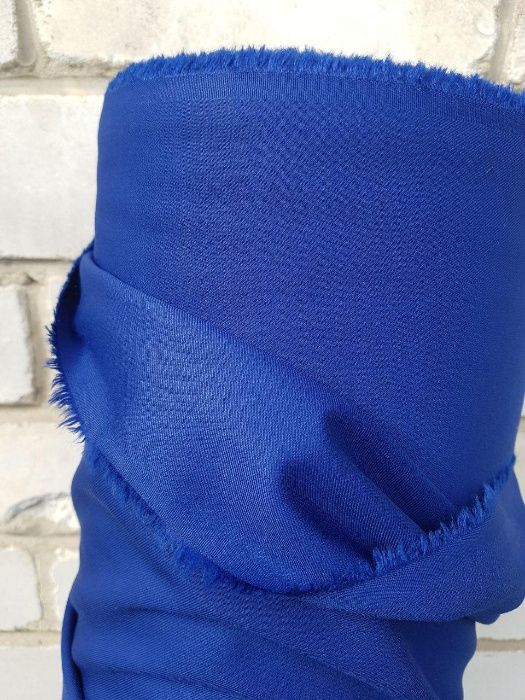 Ткань костюмная полушерстяная сине-фиолетовая