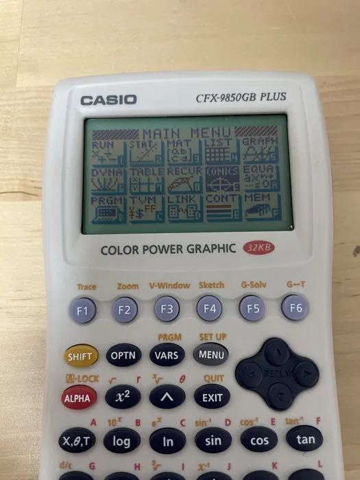 Casio cfx-9850GB Plus White Edition