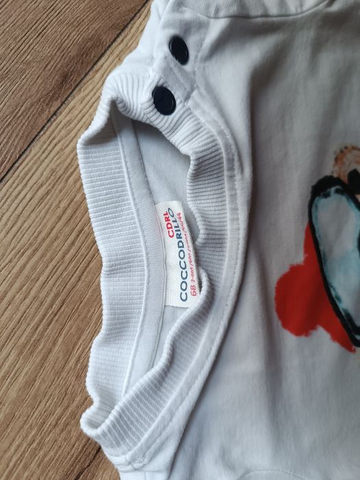 Bluzka bluzeczka t-shirt bluza coccodrillo 68 świąteczne zimowe