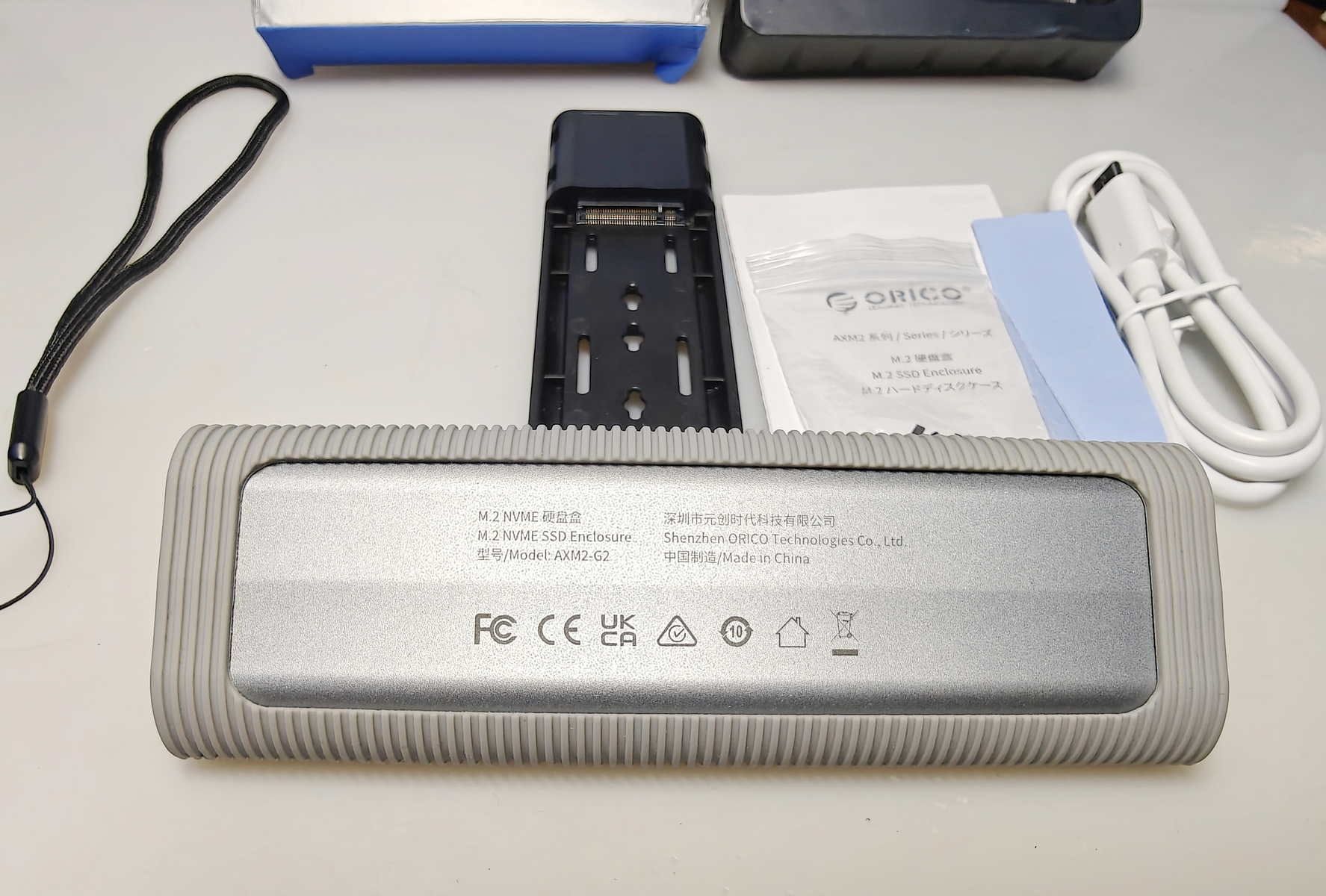 Orico M2 NVME PCIe HDD Box SSD карман 10Gbit/s AXM2-D2-GY внешний HDD