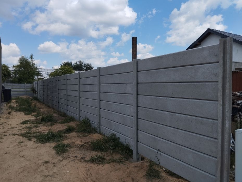 Ogrodzenia betonowe produkcja montaż podmurówka.