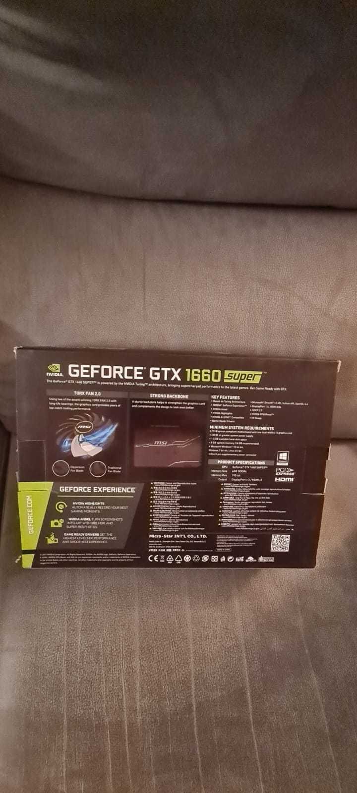 PLACA GRAFICA 1660 SUPER MSI