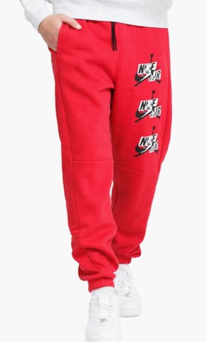Spodnie dresowe Nike Air Jordan Jumpman Classics Red Pants r. L