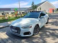 Audi A5 Sportback 2.0 Benzyna / Biała / Ładna Felga / Bordowa Skóra / Quattro / Okazja