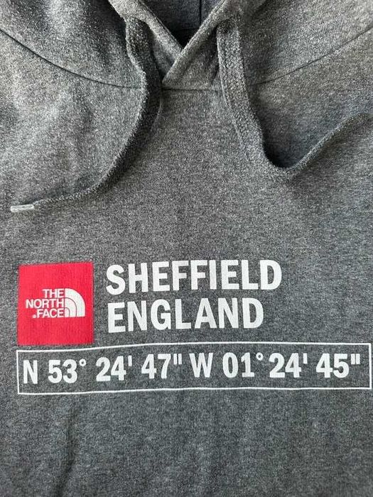 The North Face bluza szara z kapturem
