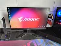 Monitor Gigabyte G24F 2 180Hz IPS + soundbar Redragon + stojak Mad Dog