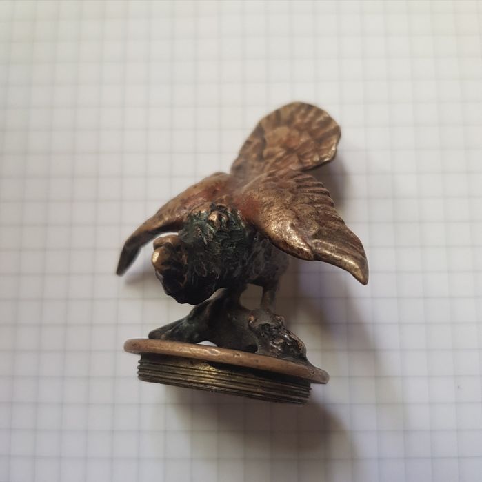 Бронзовое Навершие "Глухарь", Австрийская Империя. Винтаж