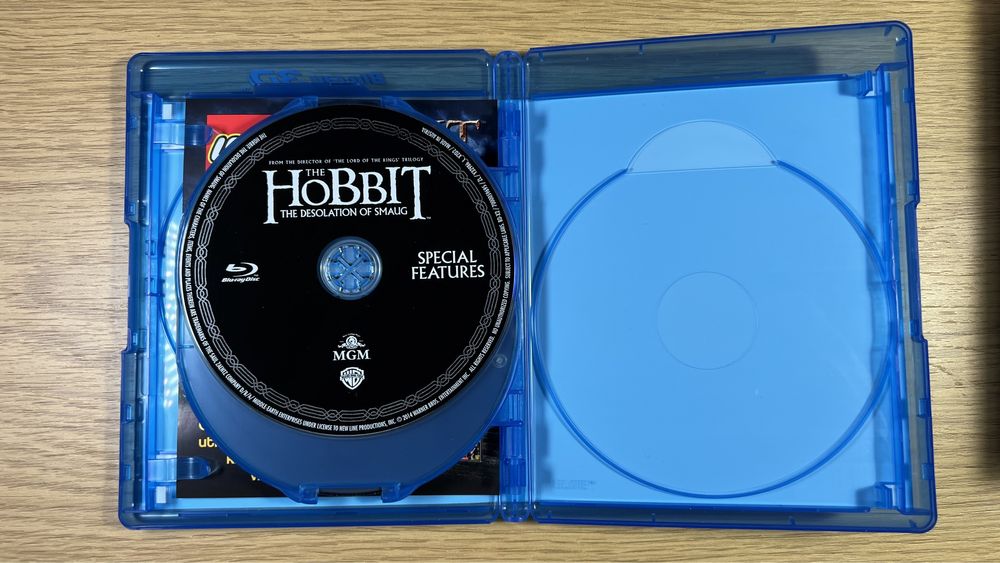 Hobbit Pustkowie Smauga - wydanie 4 płytowe 3D blu-ray